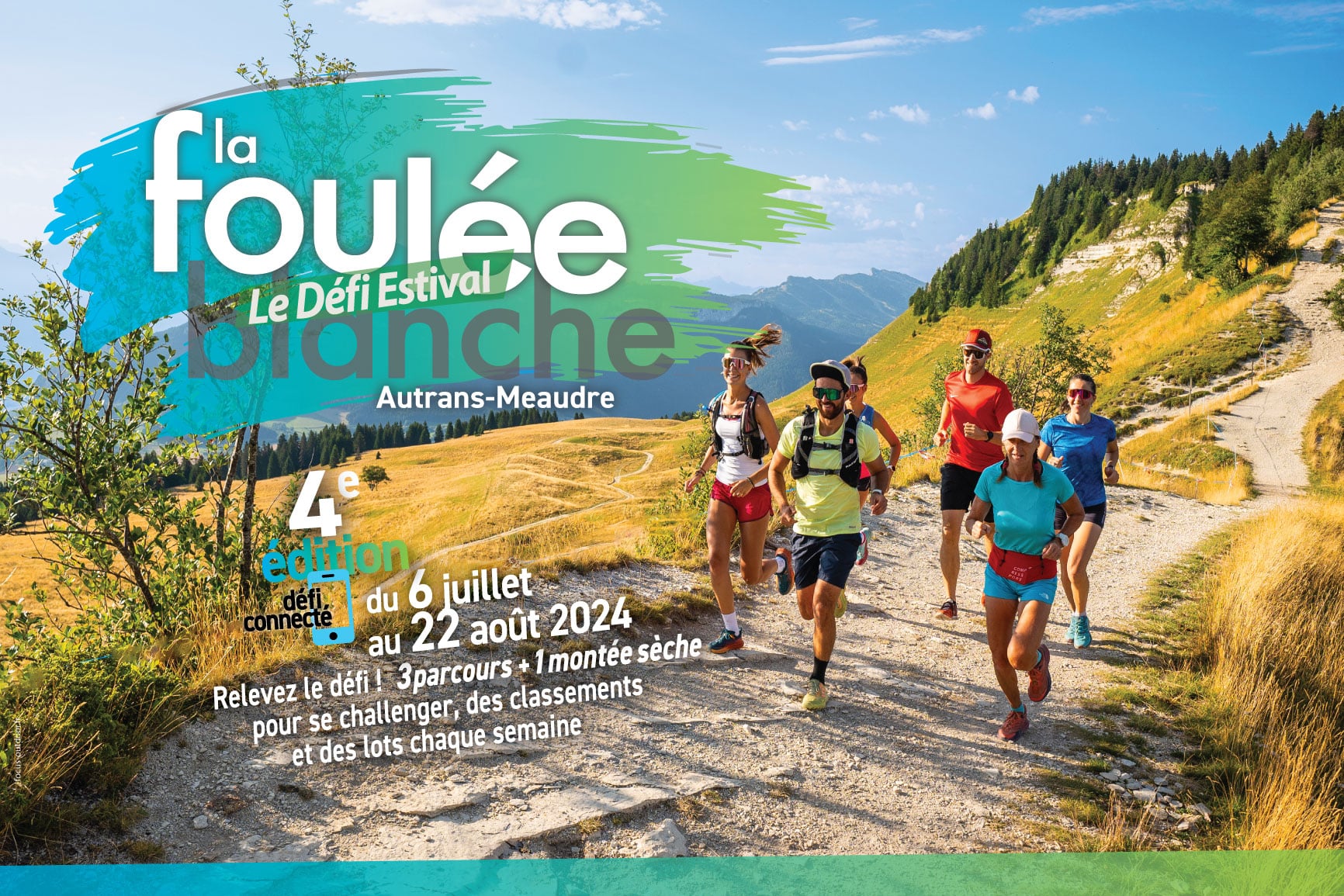 défi estival connecté de la Foulée Blanche 2024 : parcours trail permanents et chronométrés dans le Vercors